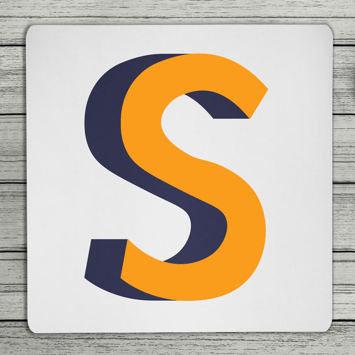 Bright 3D Personalised Initial Coaster (Mix & Match Colours)