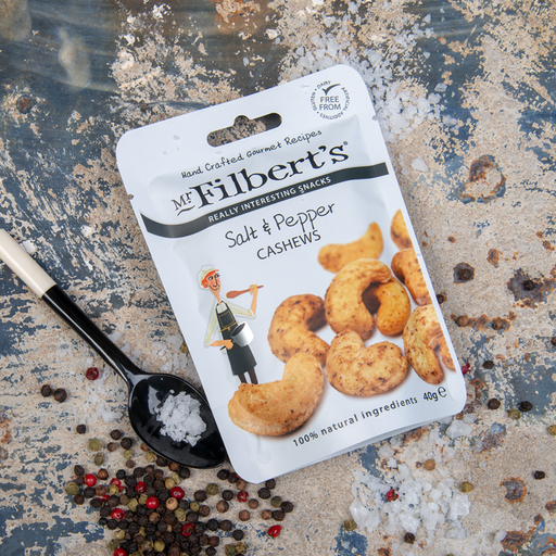Salt & Pepper Cashews and Chilli & Lime Peanuts