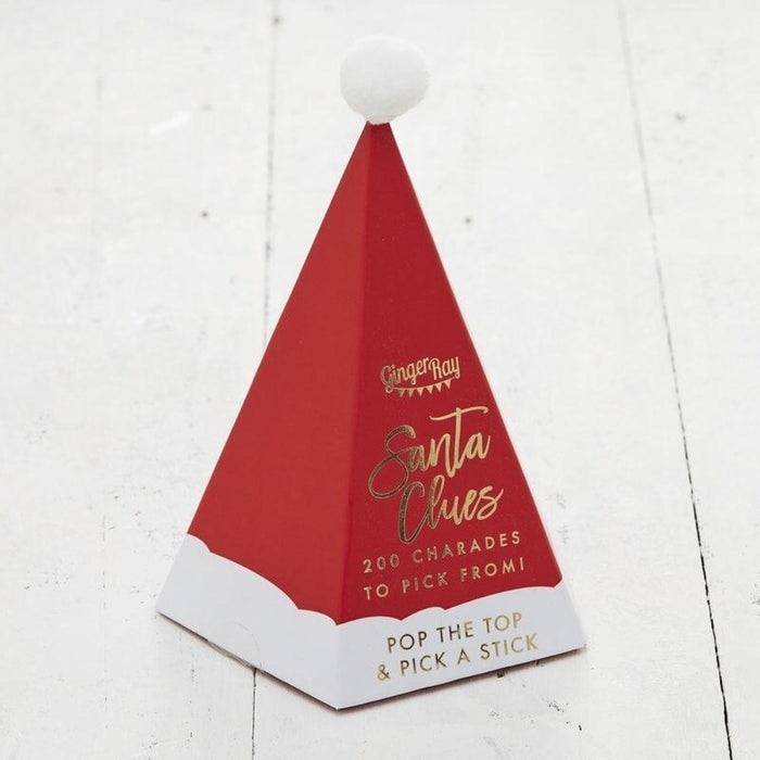 Santa Hat Christmas Charades Family Party Game