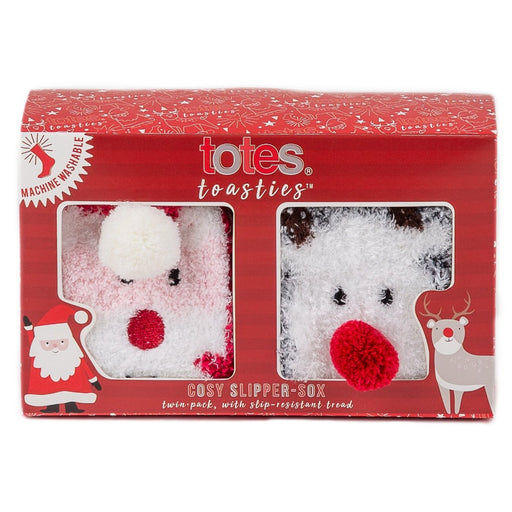Totes Slipper Socks Christmas
