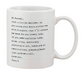 Black & White Personalised Message Mug