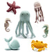 Organic Knitted Sea Animals - Various Creatures Muted Pastel Colours
