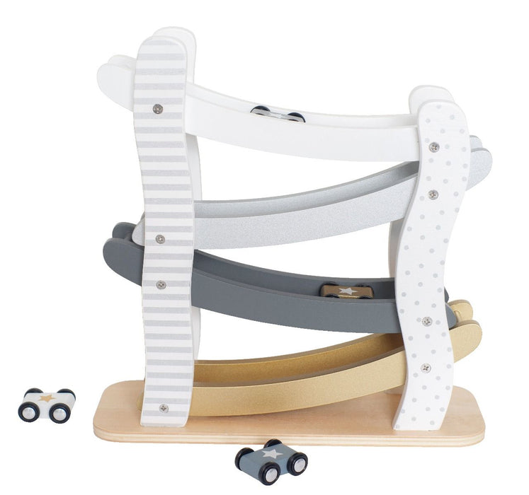 Silver Car Wooden Roller Toy
