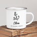 Personalised Sailing Anchor Enamel Mug