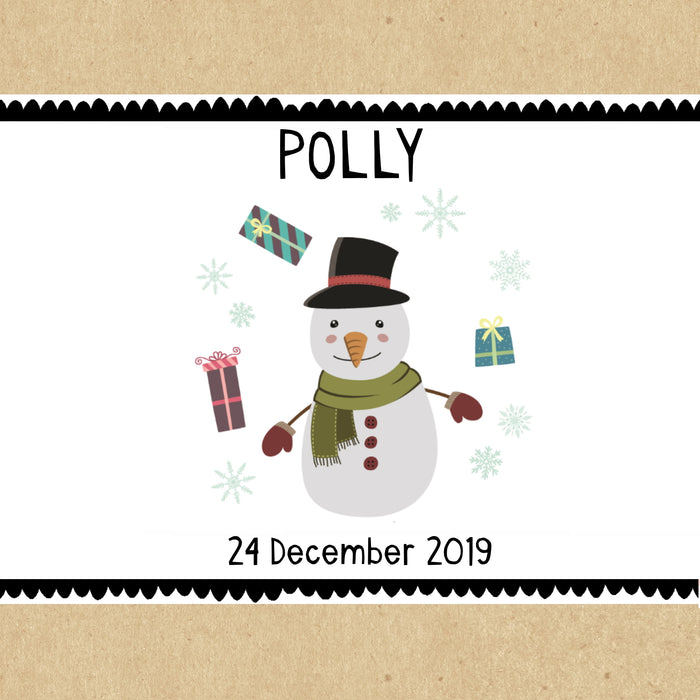 Snowman Personalised Christmas Gift Box