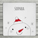 Personalised Snowman Coaster