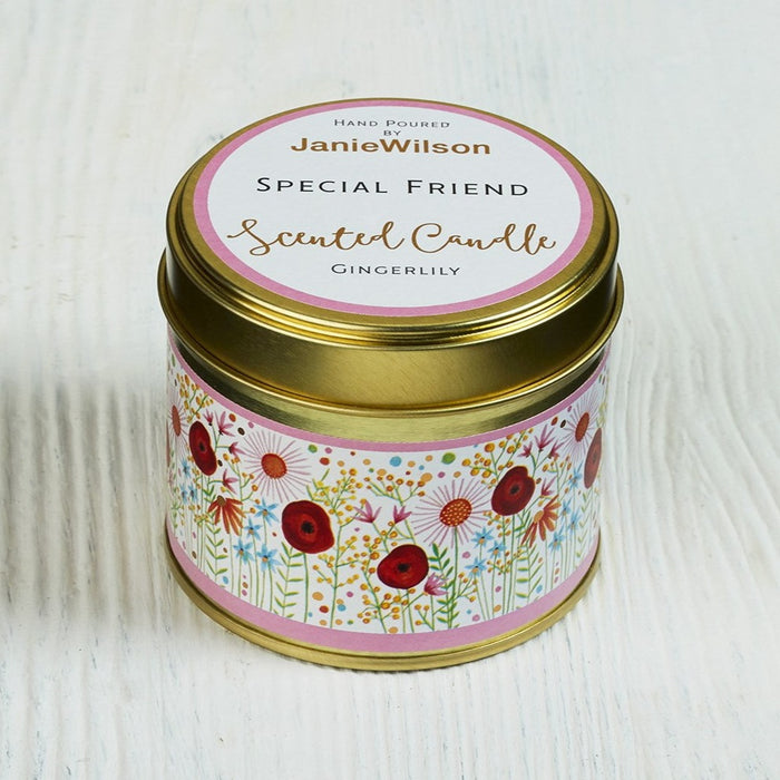 Best Friend Gingerlily Scented Candle Tin