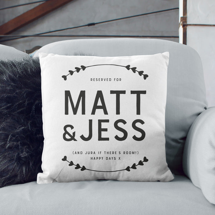 Personalised Happy Place Cushion