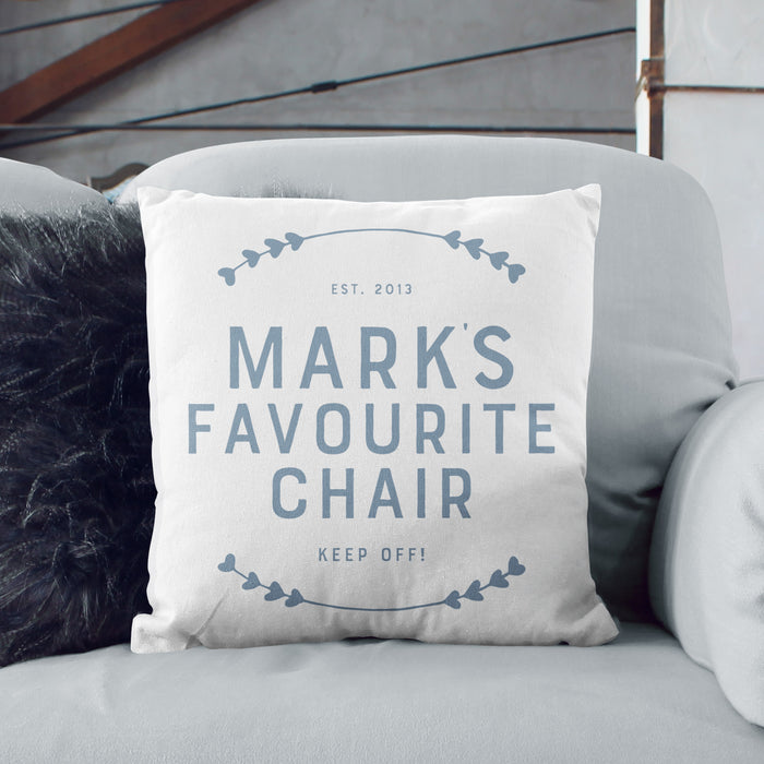 Personalised Happy Place Cushion