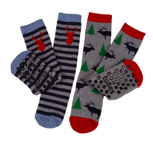 Totes Kids Slipper Socks Stag