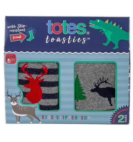Totes Kids Slipper Socks Stag