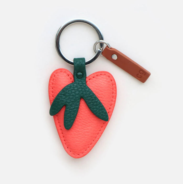 Caroline Gardner Strawberry Heart Keyring