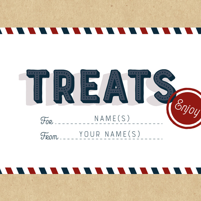 Personalised Treats Airmail Gift Box