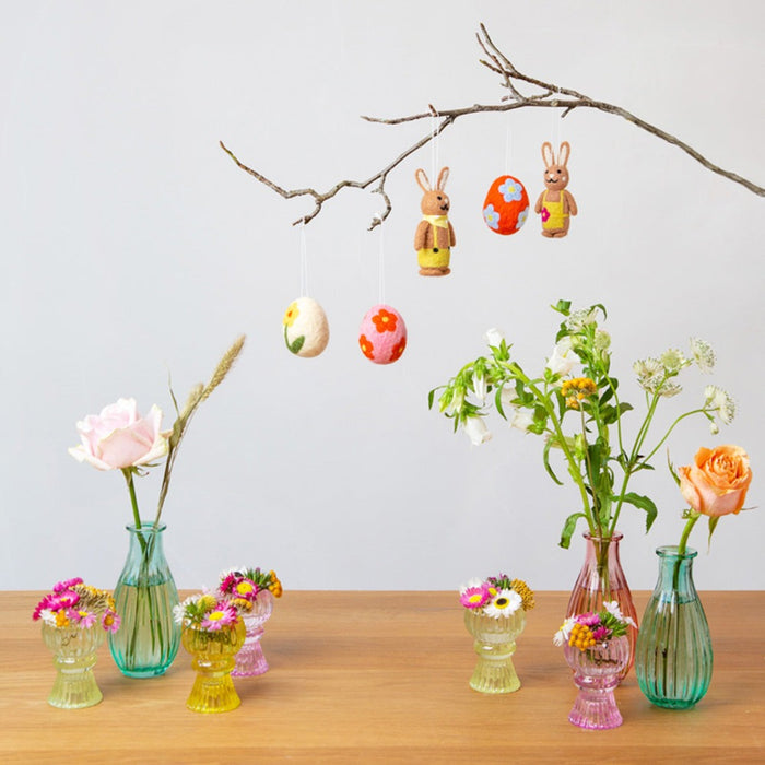 Boho Glass Bud Vase - Various Colours
