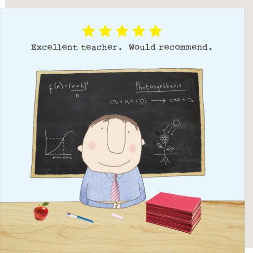 Teacher thank you card