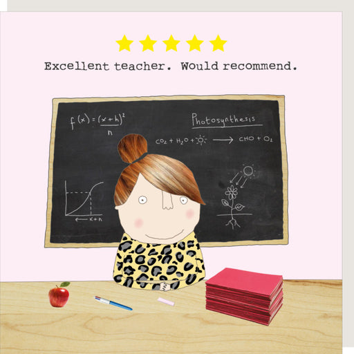 Teacher thank you card