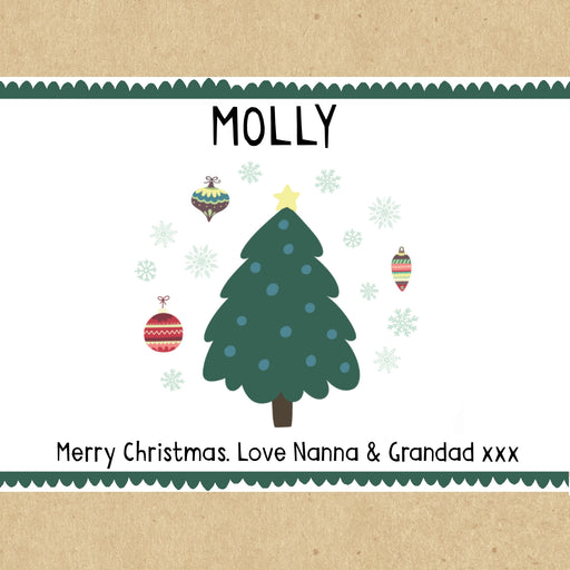 Personalised Christmas Tree Gift Box