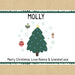 Personalised Christmas Tree Gift Box