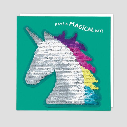 Unicorn Reversible Sequin Card