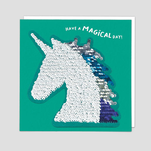 Unicorn Reversible Sequin Card