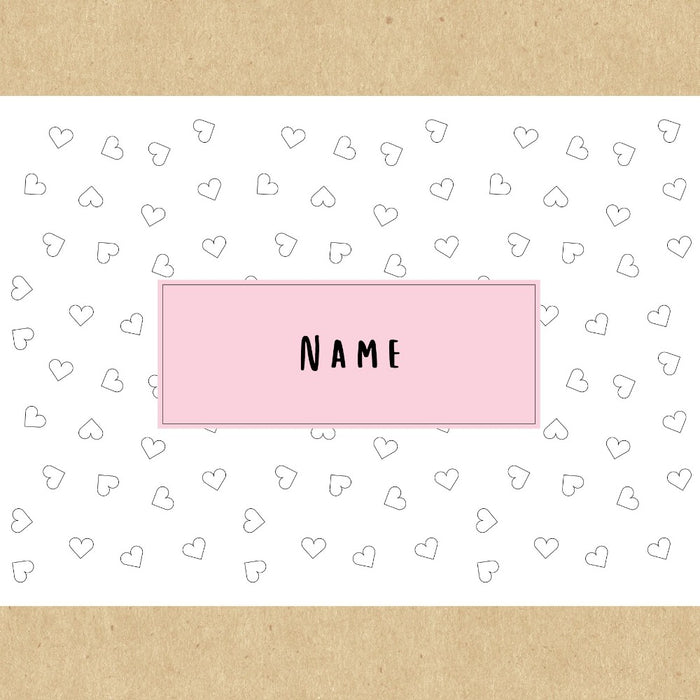 Personalised Scattered Hearts Gift Box