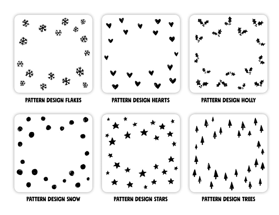Mix And Match Personalised Christmas Coasters - Various Designs