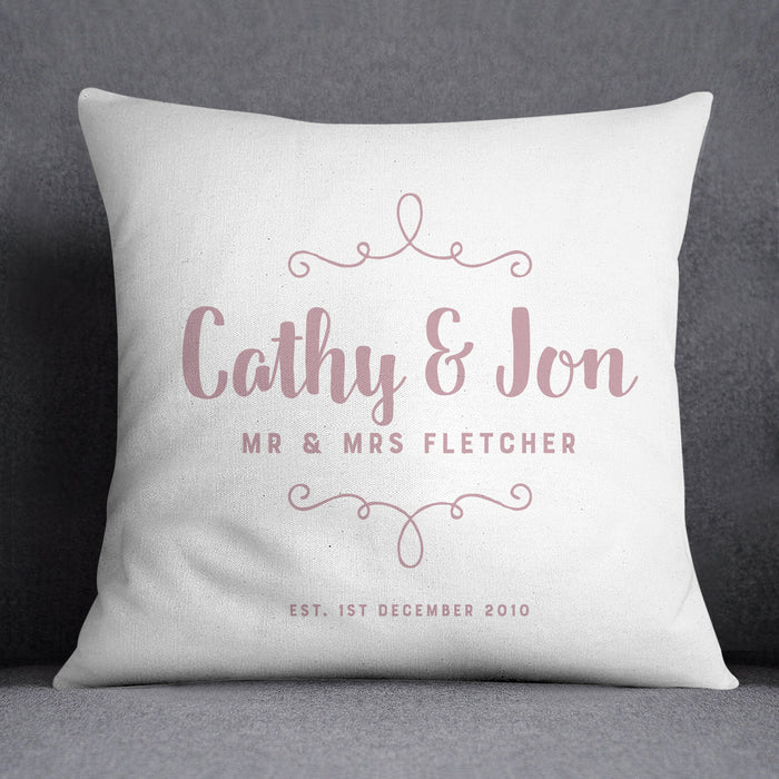 Personalised Wedding Cushion