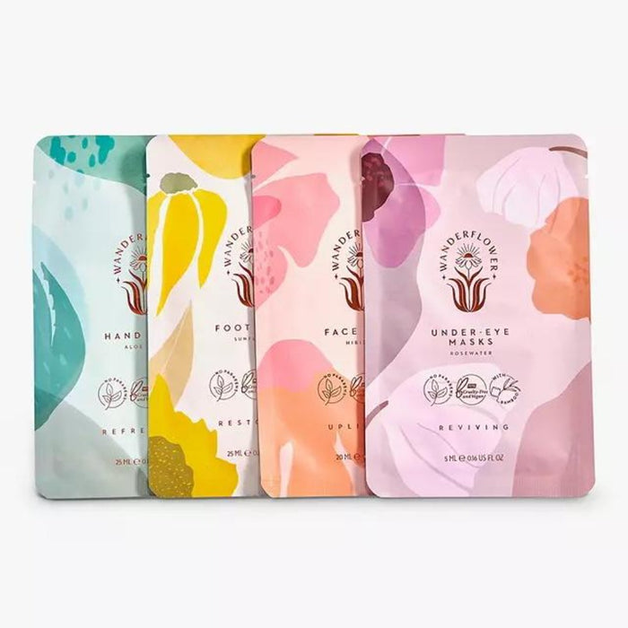 Wanderflower Mask Library Pack Of Four Sheet Mask Set