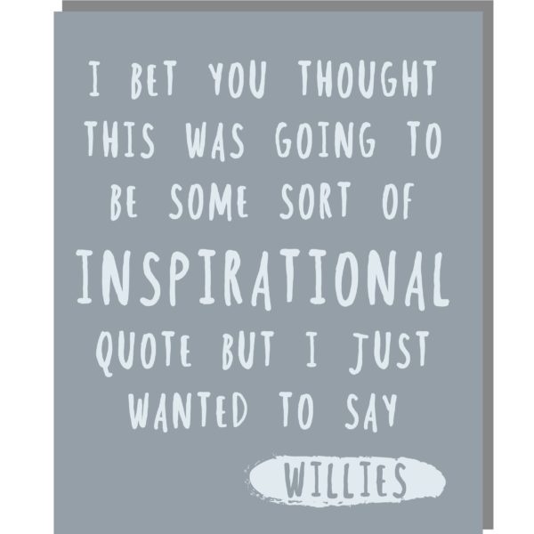 Inspirational quote card