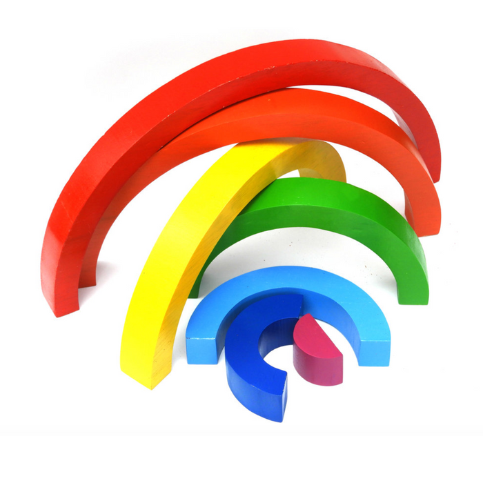 Wooden Rainbow Stacking Toy