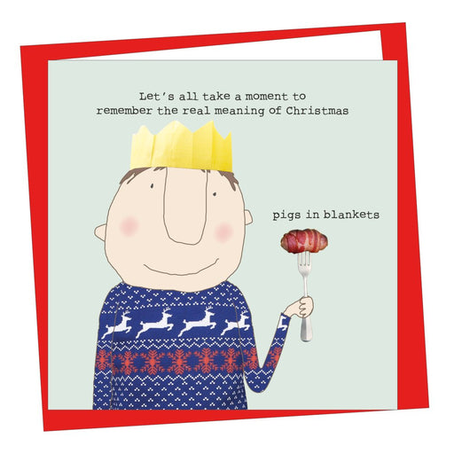 Pigs In Blankets Christmas Card