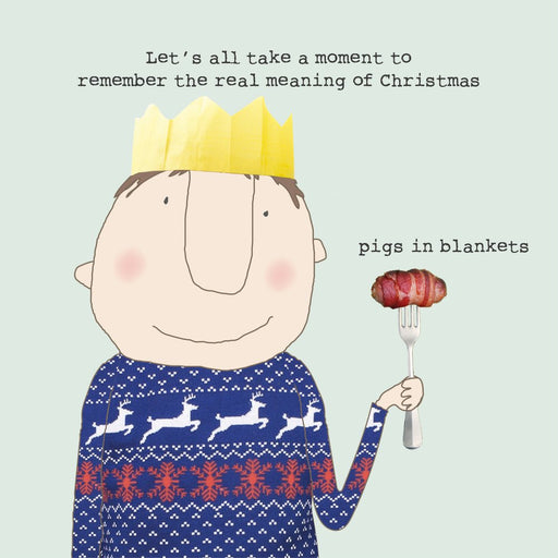 Pigs In Blankets Christmas Card