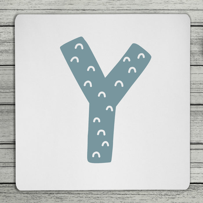 Fun Scandi Personalised Initial Coaster (Mix & Match Colours)