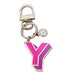 Letterpop Enamel Keyring Y Pink Purple