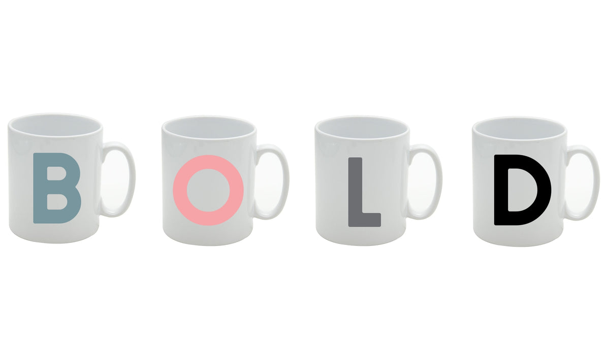 Bold Personalised Initial Placemat (Mix & Match Colours)