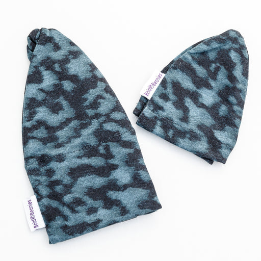 Boy's Liberty Print Blue Camo Bold Beanie + Teddy Beanie (Various Sizes)