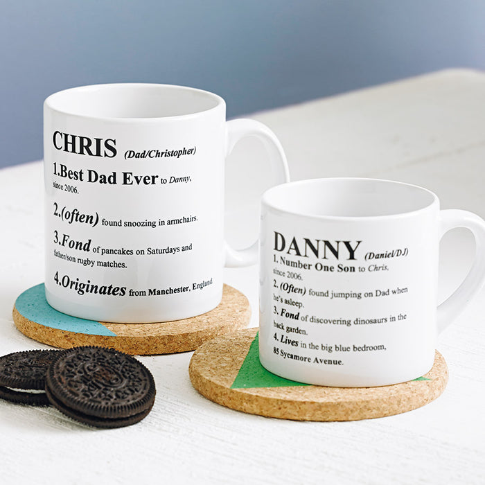Father's Day Personalised Definition Mug