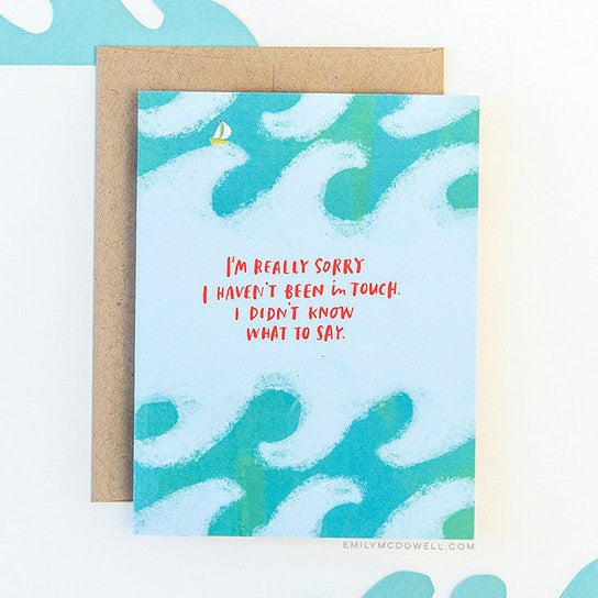 'I Didn't Know What To Say' Empathy Card