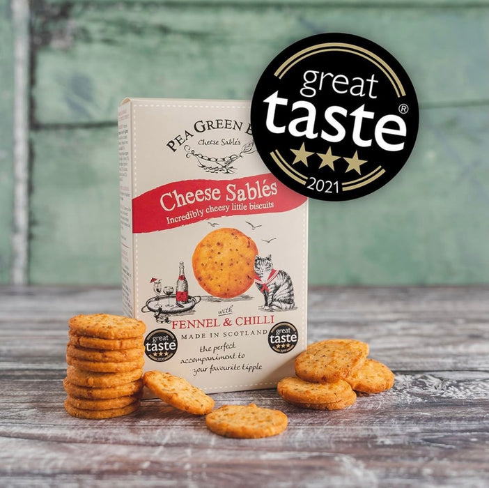Cheese Sablés with Fennel and Chilli