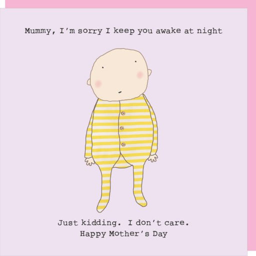 Keep you awake mother's day card