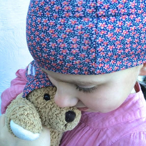 Girl's Liberty Print Ditsy Red Bold Beanie (Various Sizes)