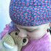 Girl's Liberty Print Ditsy Red Bold Beanie (Various Sizes)