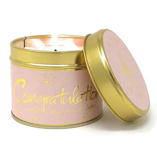 Congratulations Scented Candle Tin