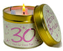 Happy Birthday Candle Tins - Milestone Ages 30