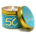 Happy Birthday Candle Tins - Milestone Ages 50