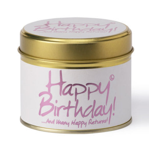 Happy birthday and many happy returns candle tin