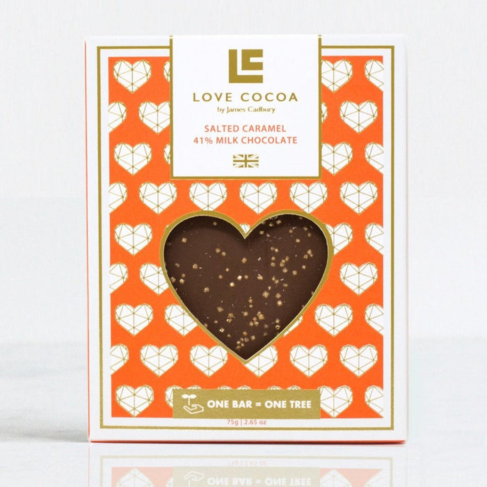 The Champagne And Nibbles Gift Box Salted Caramel Milk Chocolate Bar