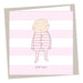 "Pink One" New Baby Card