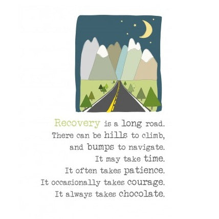 "Recovery Is A Long Road" Get Well Card
