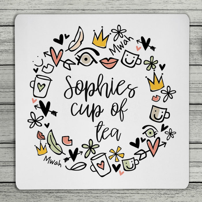 Happy Personalised Name Coaster